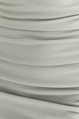 Bessie Halter Neck Sage Side Split Midi Dress