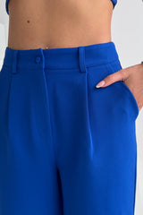 Jo Pleat Detail Tailored Trouser Royal Blue