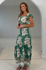 Blossom Green Floral Print Top
