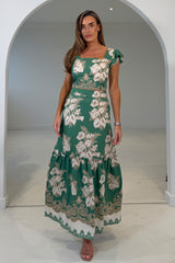 Blossom Green Floral Skirt