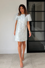 Keisha Mini Shift Dress Blue