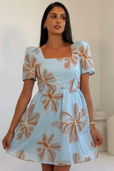 Hallie Square Neck Mini Dress Broiderie
