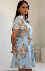 Hallie Square Neck Mini Dress Broiderie