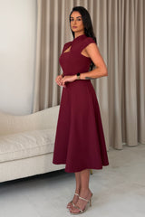 Amora Midi Dress Wine