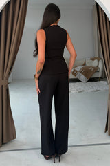 Jo Pleat Detail Tailored Trouser Black