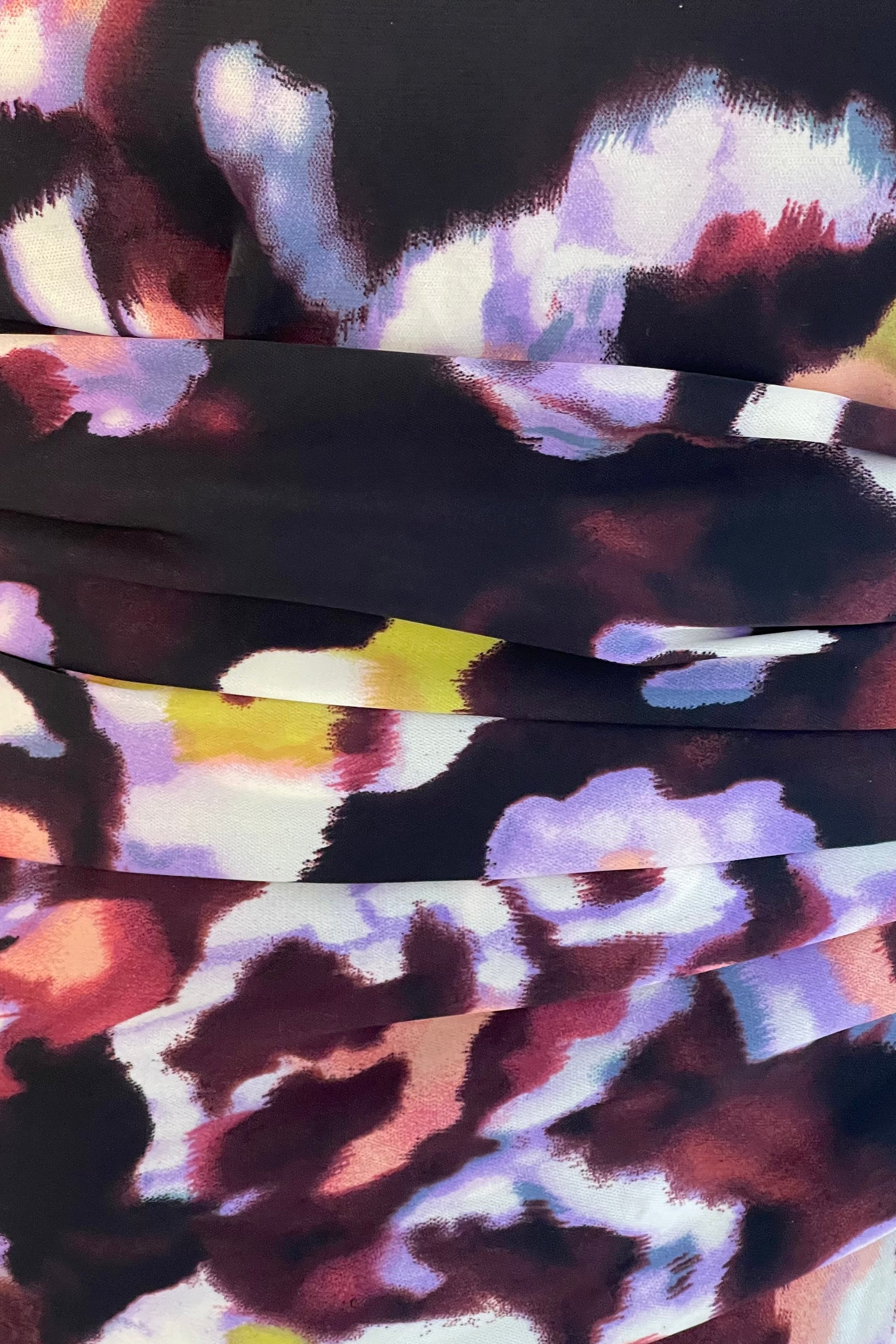 Alessia Halterneck Wrap Detail Midi Dress Floral