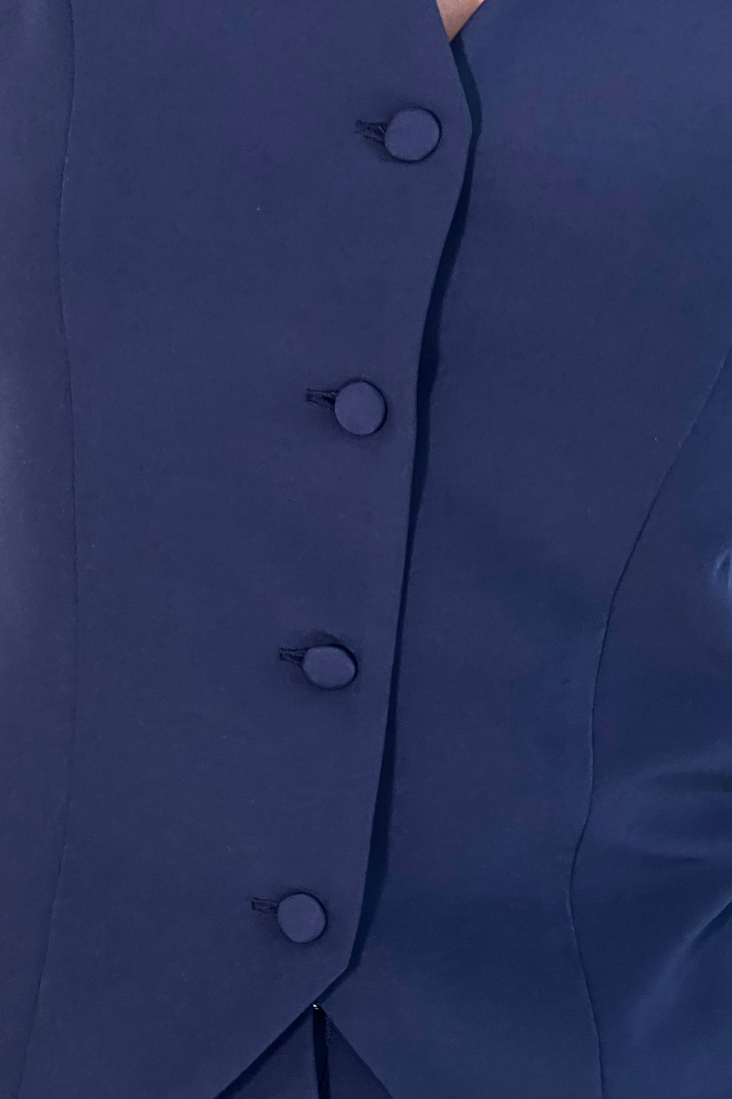 Bobbi Tailored Waistcoat Navy