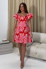 Alex Broiderie Anglais Mini Dress Pink