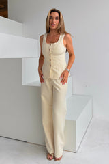 Jo Pleat Detail Tailored Trouser Ivory