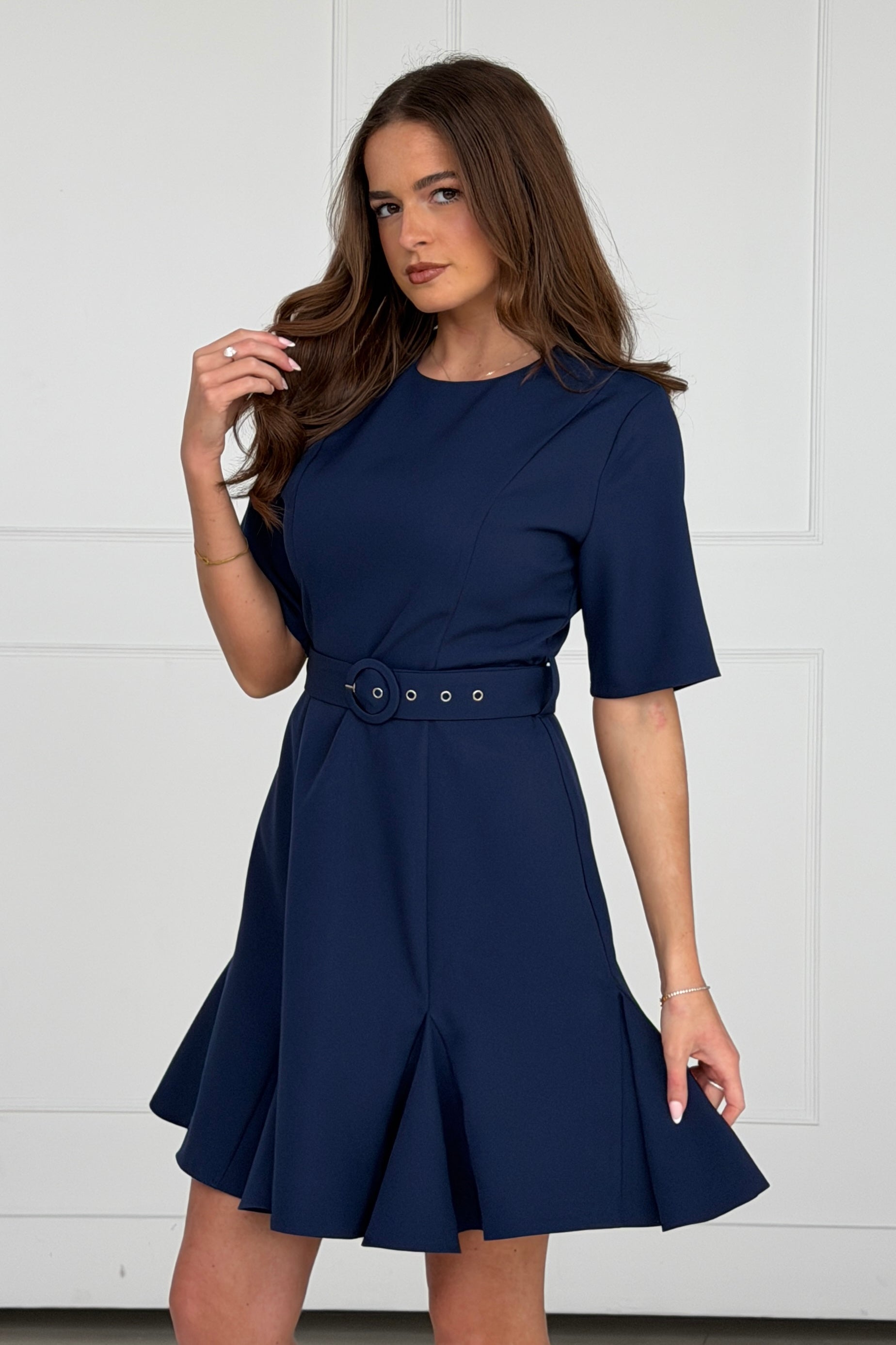 Beatrice Flaire Mini Dress Navy