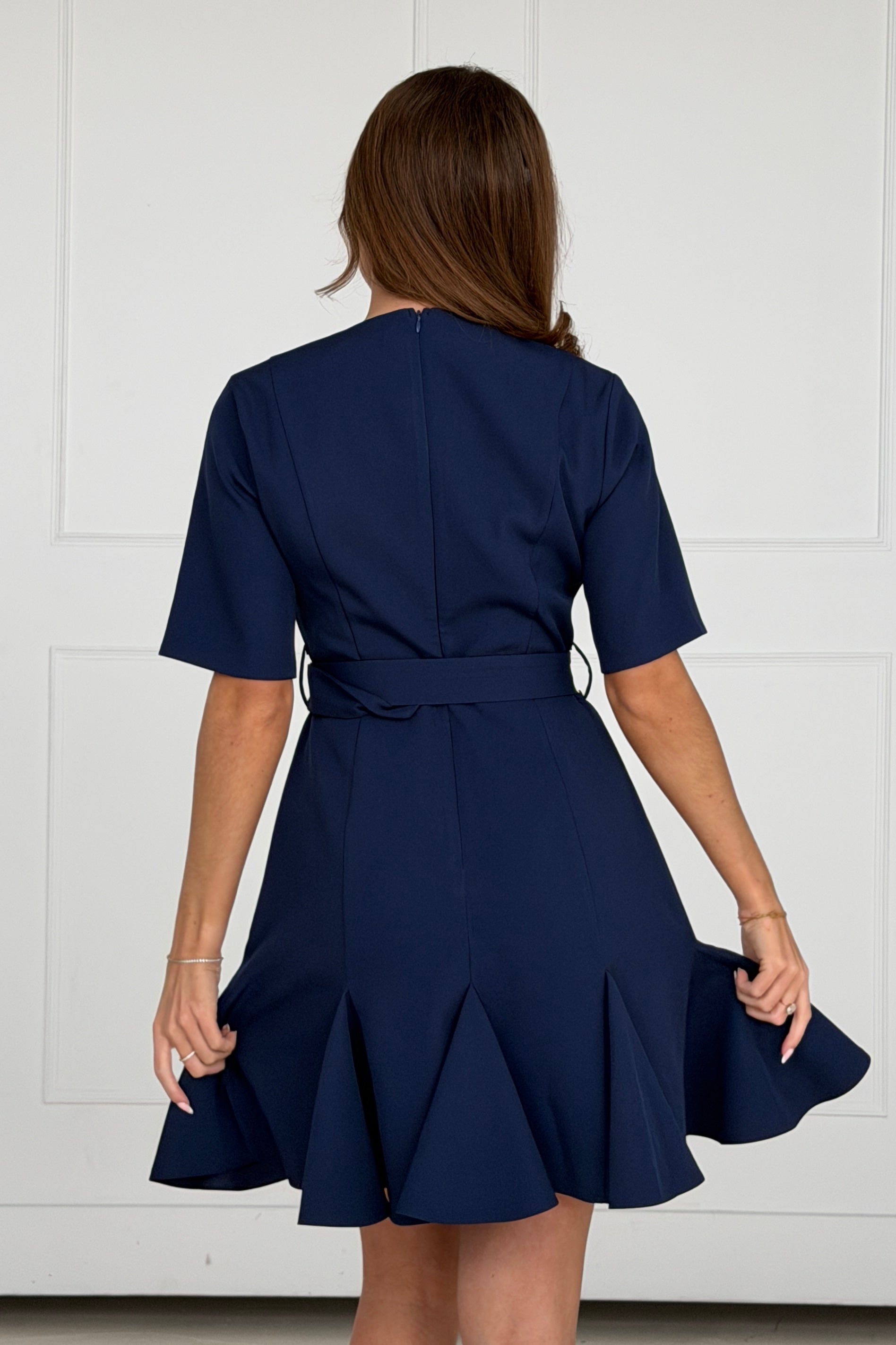 Beatrice Flaire Mini Dress Navy