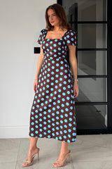 Alba Split sleeve detail midi Dress