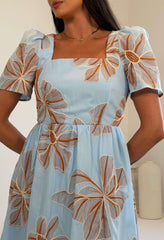 Hallie Square Neck Mini Dress Broiderie