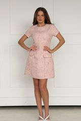 Babett Short sleeve Mini Dress Pink