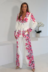 Flavia Printed Blazer Cream